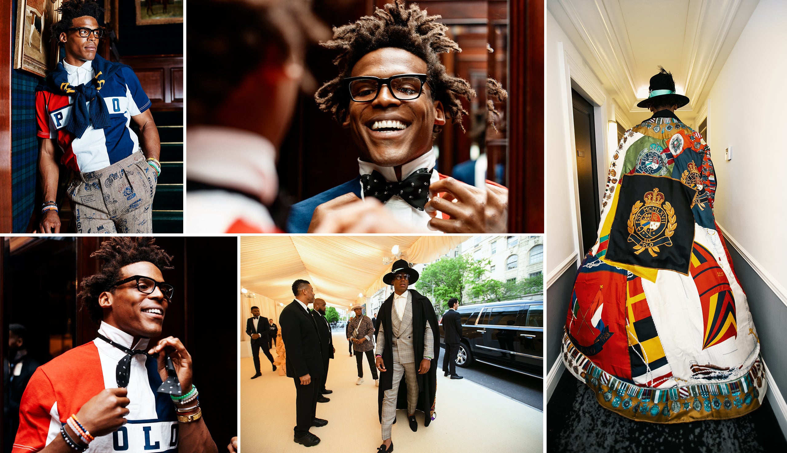 Highlights von Cam Newtons Besuch in der RL-Hauptzentrale, im Flagship Store in der Madison Avenue und von seinem Auftritt bei der Met Gala 2019