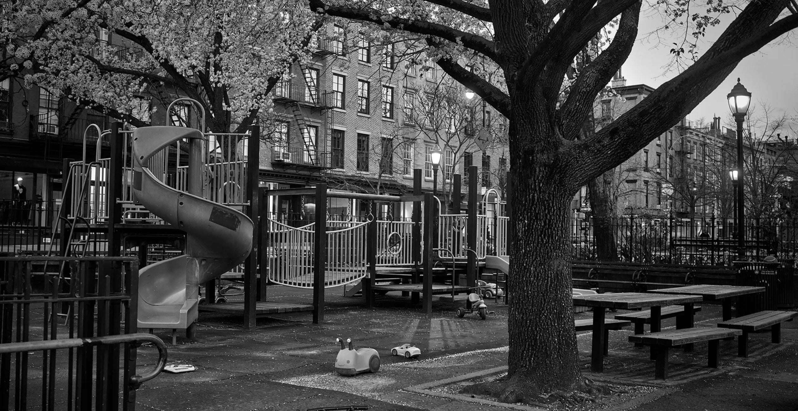 Bleecker Playground, April 1, 2020, 7:11 p.m.