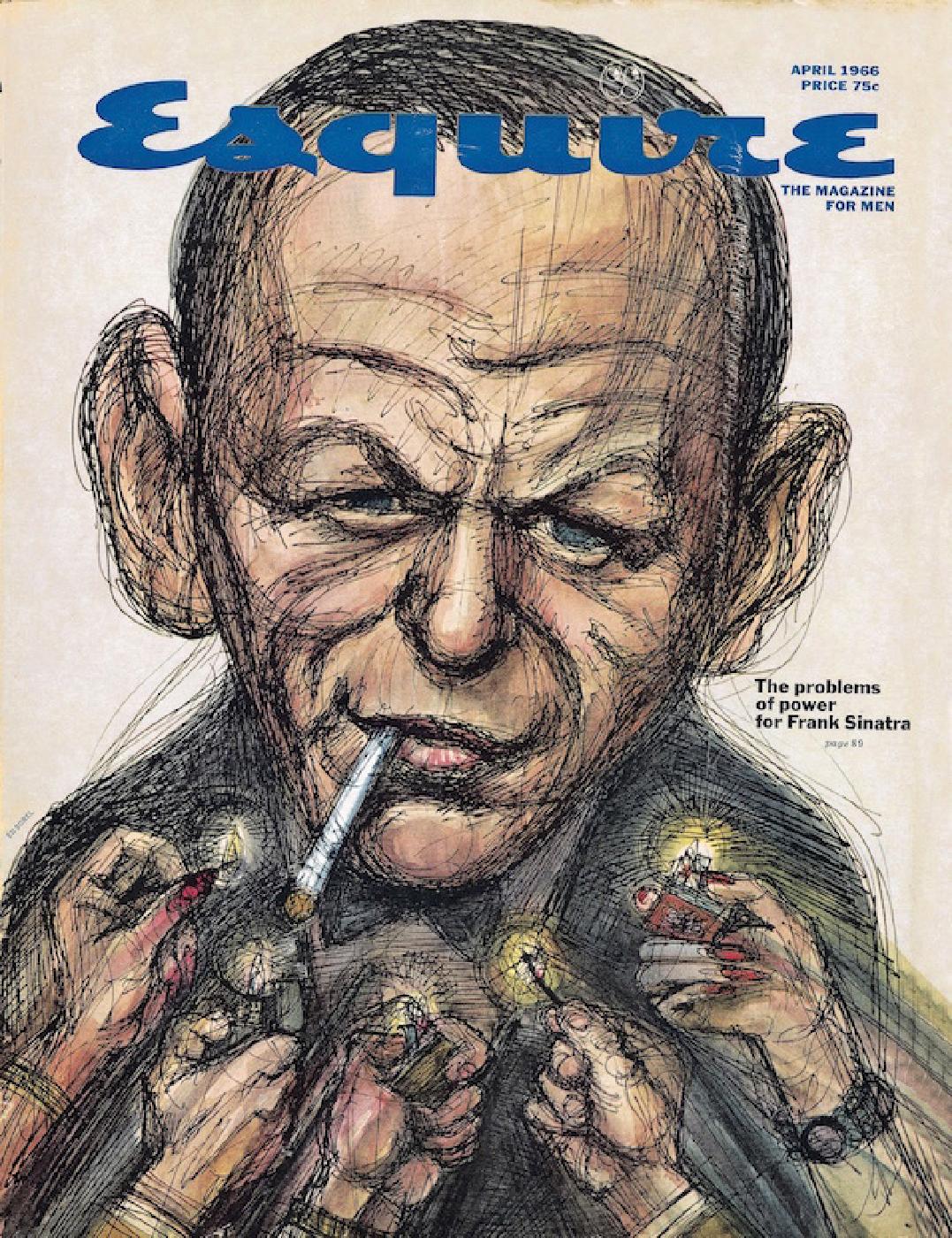                             Das Cover der Aprilausgabe des <em>Esquire</em> 1966, illustriert von Ed Sorel