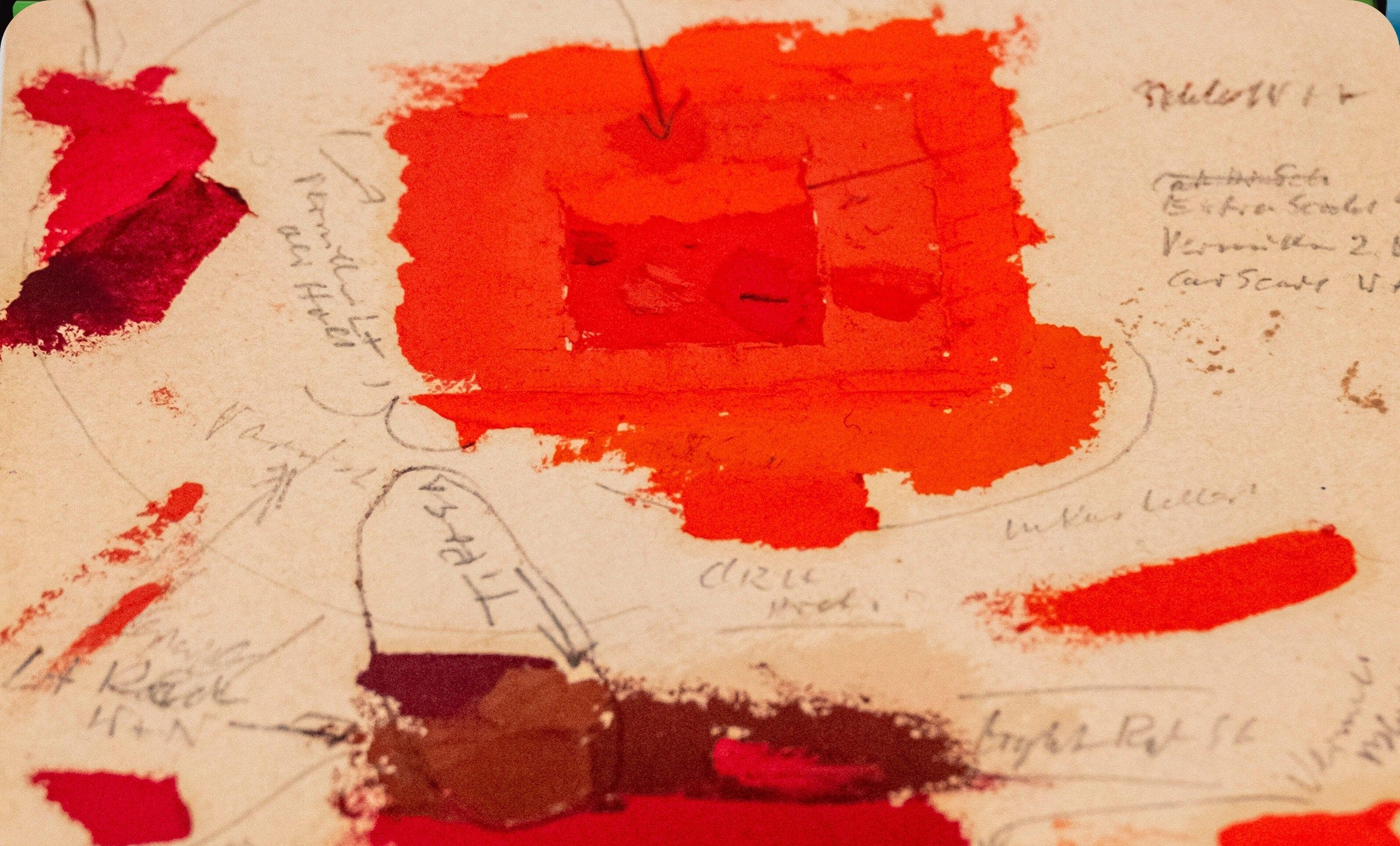 <strong>INSIDE THE LINES</strong><br/><span>From top: Albers, photographed at the age of 77, and a painting dated 1964; a sketch made by Albers when he was a member of the Bauhaus. </span>