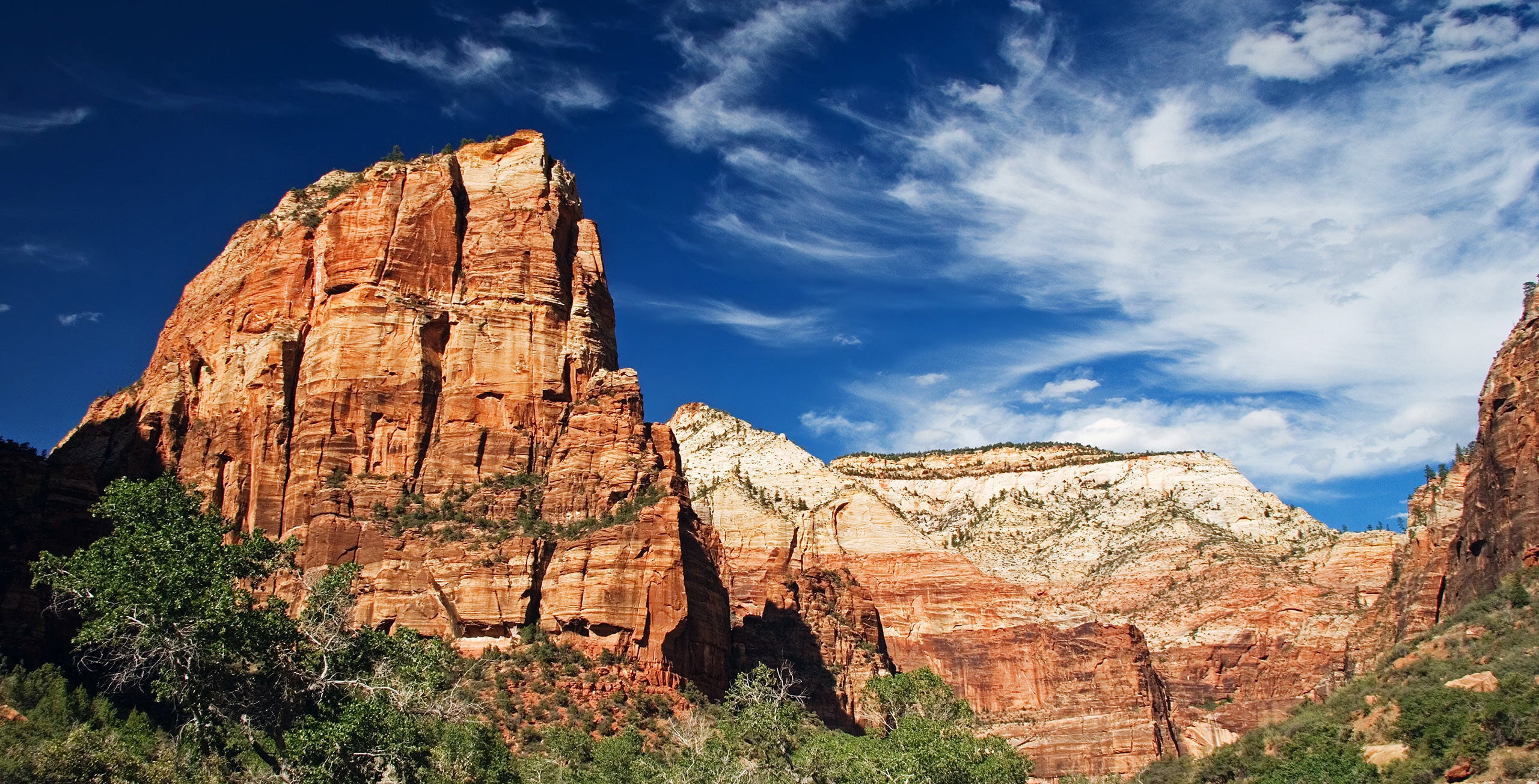 <span>Zion National Park, established in 1919, surrounds the resort</span>