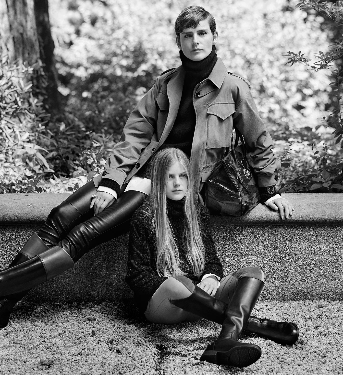 Die Army-Feldjacke, getragen von Stella Tennant. Fotografiert von Steven Meisel