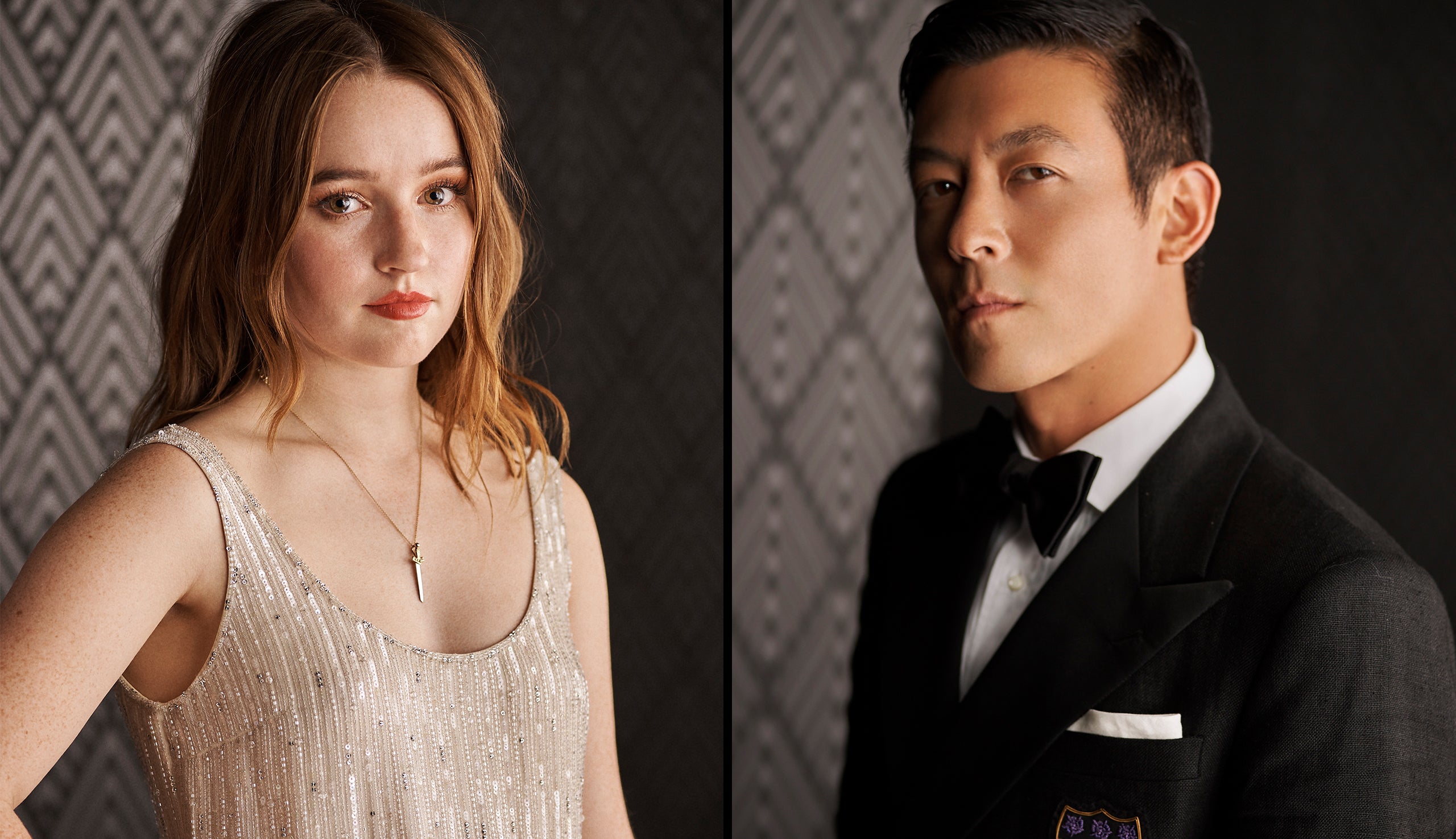 Left: Kaitlyn Dever; Right:  Edison Chen